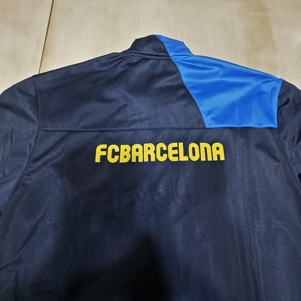​⚽️ Official FC Barcelona FCB Track Jacket Navy Blue - Large - Picture 11 of 11